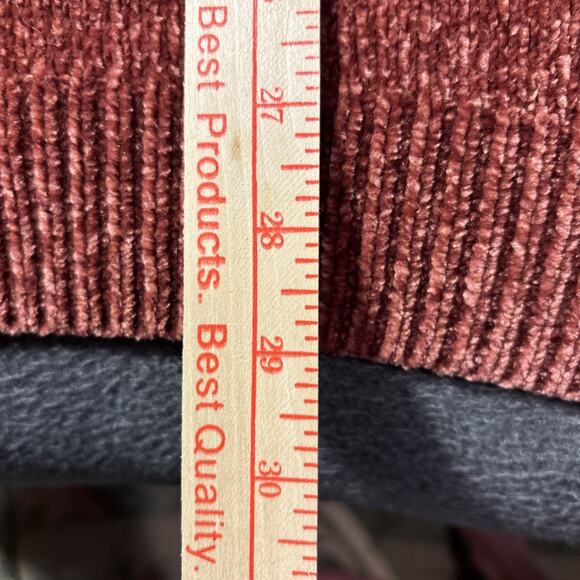 Cg.l.Cg Womens Sz 2X Rust Mock Turtleneck Neck Sweater Cozy Soft Cottagecore - Picture 6 of 7